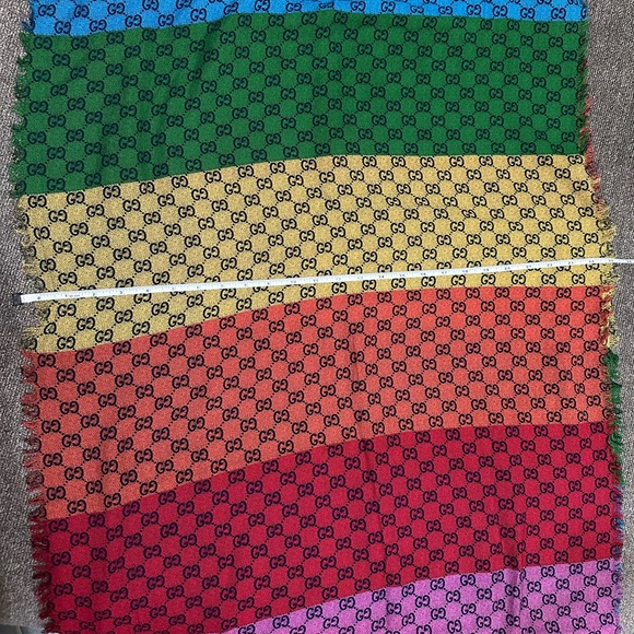 GG Limited Edition Multicolor scarf - Picture 6 of 9
